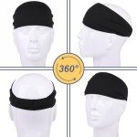 5-Pack Men's Moisture-Wicking Workout Headbands