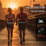 Slim Reflective Running Belt for Outdoor Activities