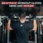 BEAST RAGE Anti-Slip Half Finger Gym Gloves