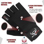 BEAST RAGE Anti-Slip Half Finger Gym Gloves