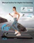 Compact Under Desk Treadmill with Incline