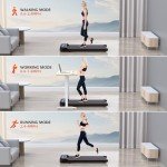 Portable 2-in-1 Under Desk Walking Pad Treadmill