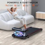 Portable 2-in-1 Under Desk Walking Pad Treadmill