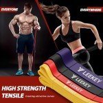 LEEKY Colorful Resistance Band Set for Workouts