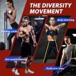 LEEKY Colorful Resistance Band Set for Workouts