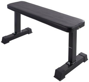 Amazon Basics Flat Weight Workout Bench - Black