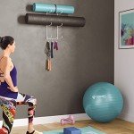 Wallniture Guru Foam Roller and Yoga Mat Rack