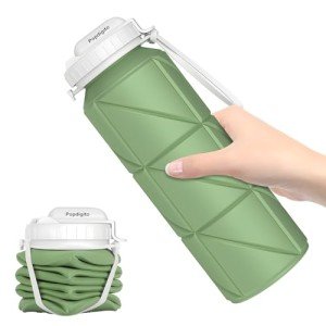 Collapsible 690ML Silicone Water Bottle - BPA Free