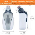 HECHZSO 8.8oz No Bounce Running Water Bottle