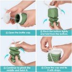 Collapsible 690ML Silicone Water Bottle - BPA Free