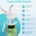 Collapsible 690ML Silicone Water Bottle - BPA Free
