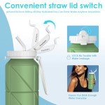 Collapsible 690ML Silicone Water Bottle - BPA Free