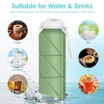 Collapsible 690ML Silicone Water Bottle - BPA Free