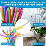 3-Pack Silicone Water Bottle Cleaning Brush Set
