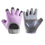 Unisex Weight Lifting Workout Gloves - Purple