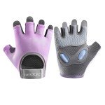 Unisex Weight Lifting Workout Gloves - Purple