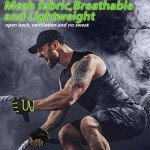 MOREOK Padded Fingerless Weight Lifting Gloves