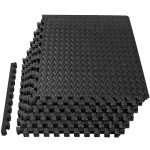 EVA Interlocking Exercise Floor Mats - 6 Tiles