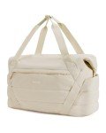 BAGSMART Beige Drawstring Bag for Women Fitness