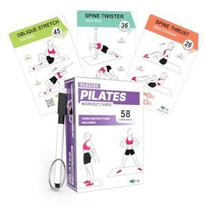 Pilates Exercise Cards - 58 At-Home Workout Guides