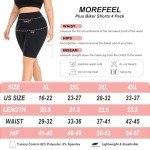High Waisted Plus Size Biker Shorts with Pockets