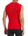 Men's Sleeveless Compression Workout Tank Top - Red