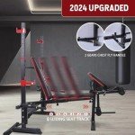 Olympic Weight Bench Set with Leg Extension/Curl