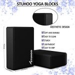 Yoga Block Set with Strap and E-book