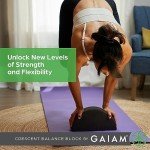 Gaiam Crescent Yoga Balance Block - Enhance Flexibility