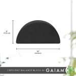 Gaiam Crescent Yoga Balance Block - Enhance Flexibility