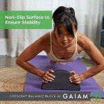 Gaiam Crescent Yoga Balance Block - Enhance Flexibility