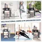 Versatile Home Gym Storage Rack on Wheels