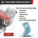 Elbow Compression Sleeve for Pain Relief & Support