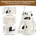 Insulated Water Bottle Carrier with Phone Pocket