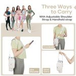 Insulated Water Bottle Carrier with Phone Pocket