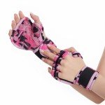 Weight Lifting Gloves with Wrist Wraps - Pink