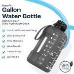 AQUAFIT 1 Gallon Water Bottle with Straw