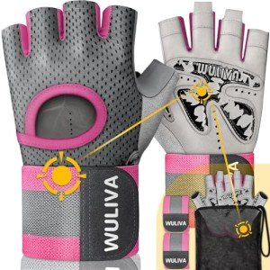 WULIVA Fitness Gloves with Padded Design & Strap
