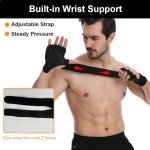 Weight Lifting Gloves with Wrist Wraps - Pink