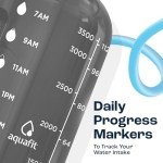 AQUAFIT 1 Gallon Water Bottle with Straw