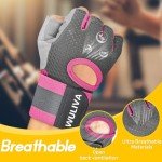 WULIVA Fitness Gloves with Padded Design & Strap