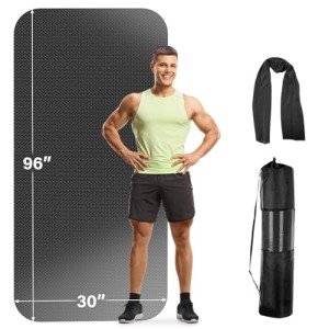 Extra Large 96" x 30" Yoga Mat for Home Fitness