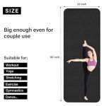 Extra Large 96" x 30" Yoga Mat for Home Fitness