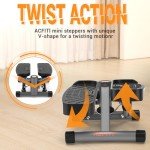 Mini Stair Stepper with Resistance Bands for Home Fitness