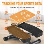 Mini Stair Stepper with Resistance Bands for Home Fitness