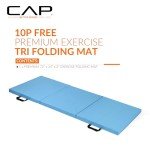 Folding Anti-Tear Fitness Balance Mat - Blue