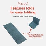 Primasole Folding Travel Yoga Mat - Jungle Green