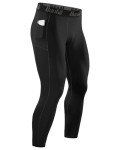Men's Compression Running Tights with Pockets