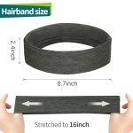 8-Pack Non-Slip Sport Headbands for Men