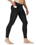 Men's Compression Running Tights with Pockets